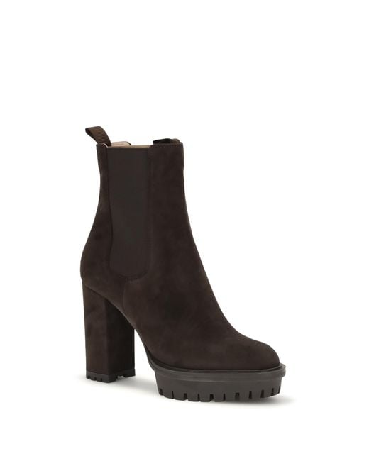 Gianvito Rossi Black Ankle Boots Barry Suede