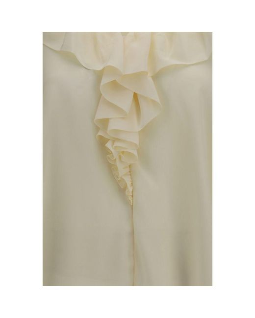 Chloé Natural Beige Silk Blouse