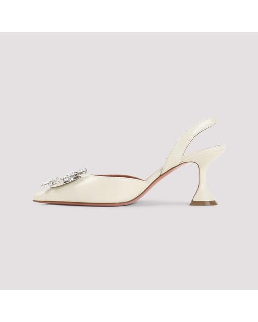 AMINA MUADDI Metallic Begum 70 Slingback Pumps