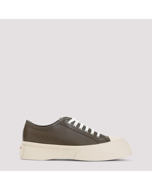 Marni Green Pablo Calf Leather Sneakers for men