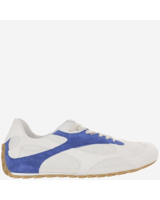 Bottega Veneta White Leather Sneakers Trainers for men