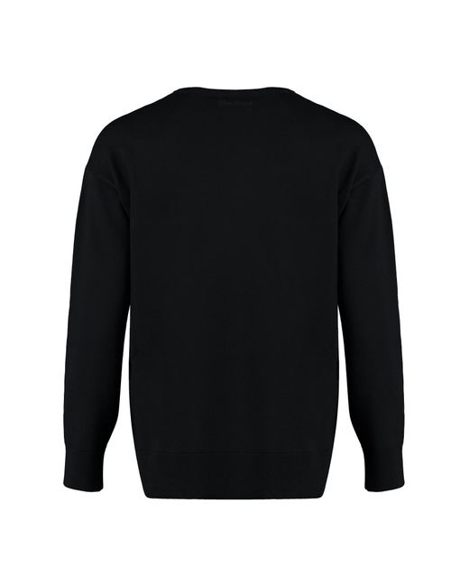 Max Mara Black Amburgo Crew-Neck Sweater