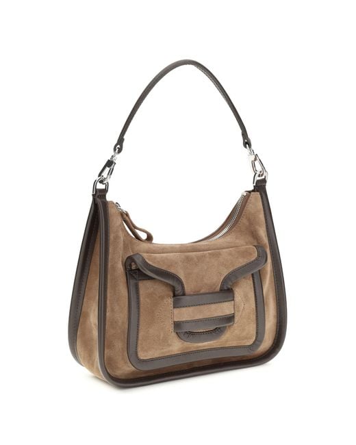 Pierre Hardy Gray Alpha Day Miss Leather Shoulder Bag Suede Calf Bos Taurus