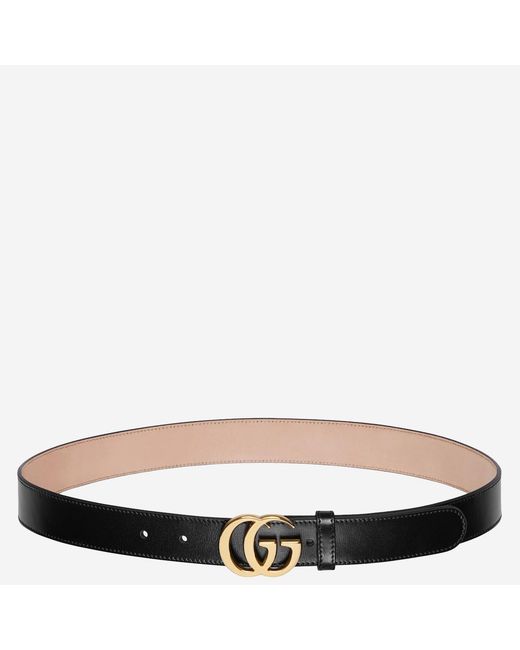 Gucci Black Leather Belt for men