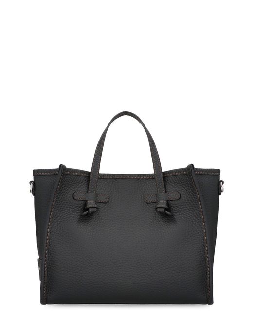 Gianni Chiarini Black Smooth Leather Tote Bag With Handles