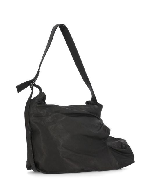 Discord Yohji Yamamoto Black Leather Shoulder Bag
