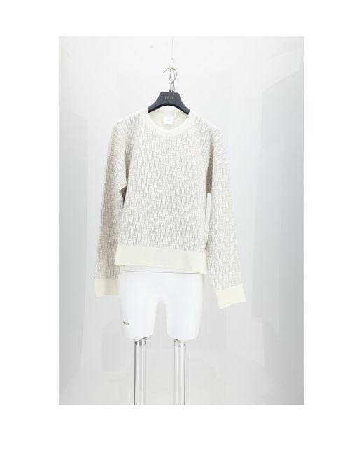 Dior White Knit Pullover