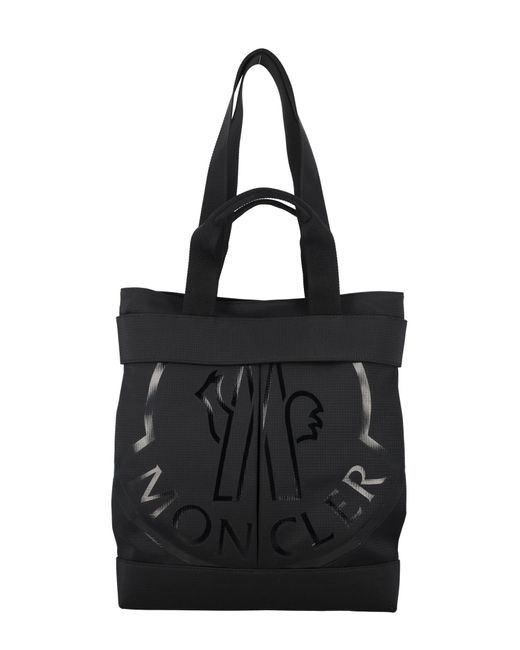 Moncler Black Cut Small Tote Bag for men