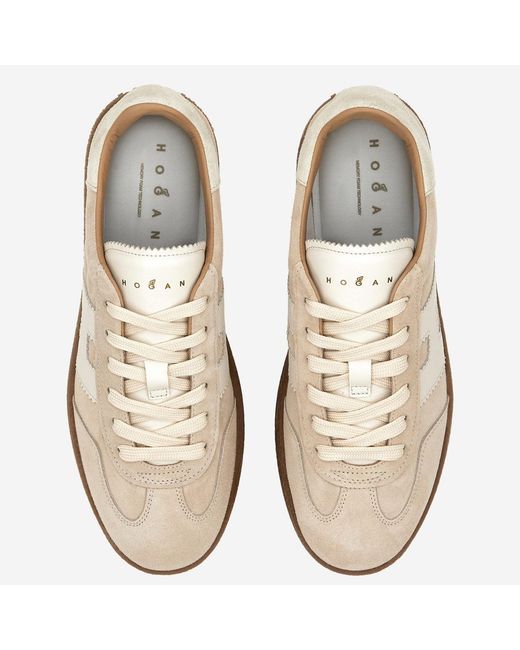 Hogan Natural Suede Sneakers Leather/Rubber Trainers