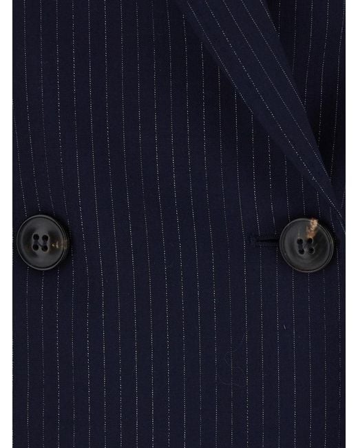 Max Mara Blue Jacket Mstumico Wool Blazers