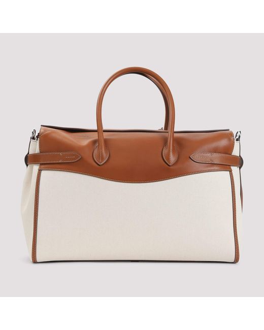 Ralph Lauren Brown Large Duffle Tote Handbag (48Cm X 28Cm X 28Cm) for men