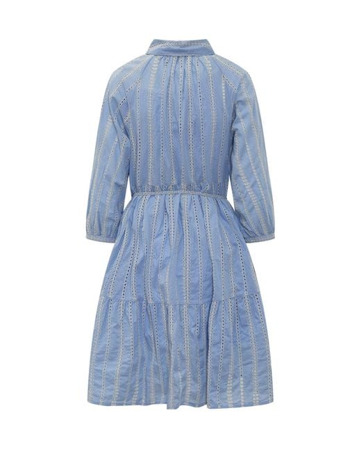 Woolrich Blue Over Broderie Dress