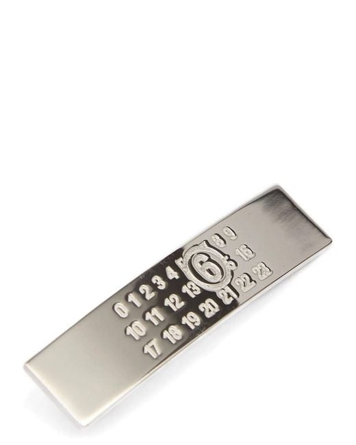 MM6 by Maison Margiela Natural Numeric Hair Clip Brass Accessories
