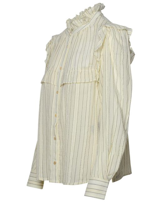 Isabel Marant White 'Idety' Ivory Cotton Shirt
