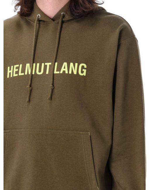 Helmut Lang Green Logo Hoodie for men