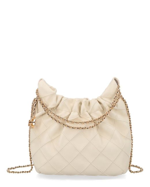 Tory Burch Natural Mini Fleming Bag