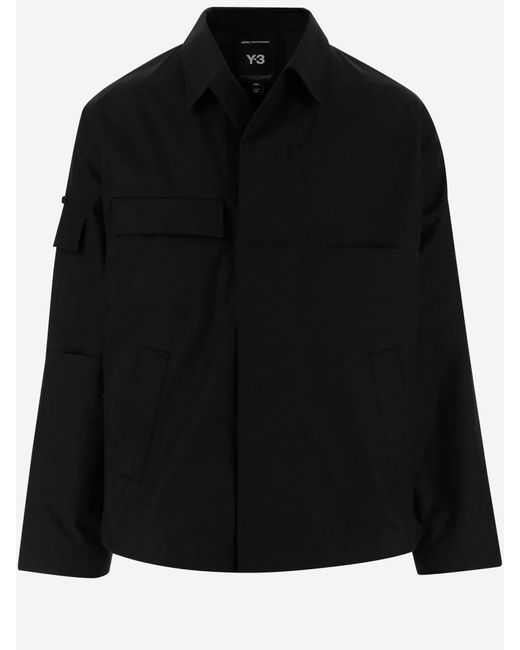 Y-3 Black Cotton Blend Field Jacket for men