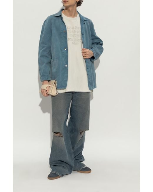 Maison Margiela Blue Sneakers for men