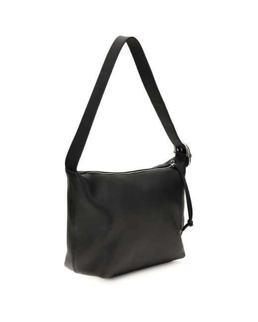 Loewe Black Hobo Bag Loop Grained Calfskin Calf Leather Shoulder for men