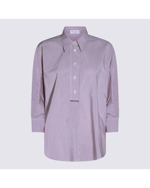 Brunello Cucinelli Purple Shirts _Co Pl