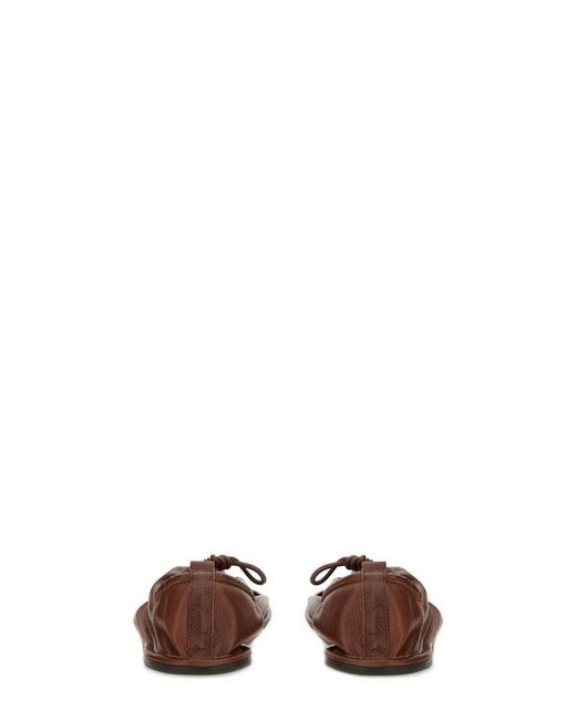 Hereu Brown Dancer Puntera Supplement Leather Shoe