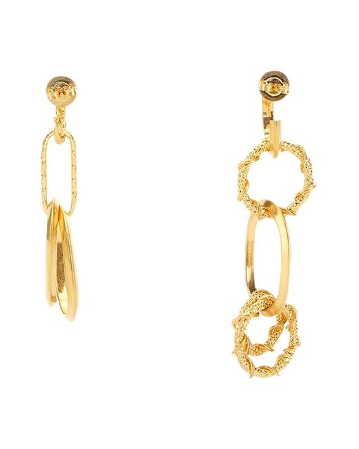 DSquared² Metallic Earring With Chain Rings