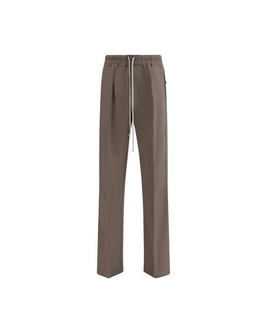 Rick Owens Brown Viscose Casual Pants for men