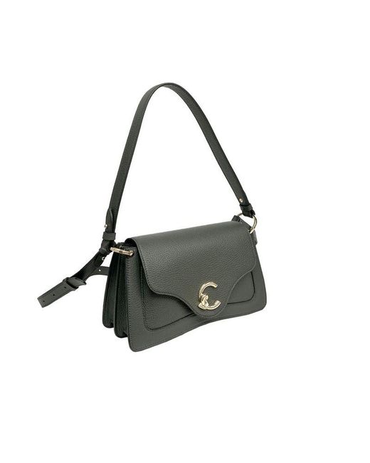 Coccinelle Black Shoulder Bag Cowhide Shoulder-Bags