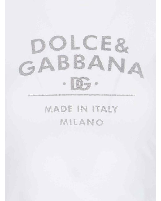 Dolce & Gabbana White Logo T-shirt