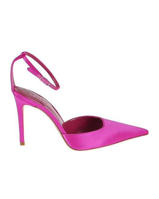 Lella Baldi Pink Leather Pumps