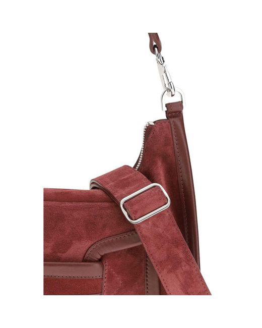 Pierre Hardy Red Bordeaux Calf Leather Bos Taurus Shoulder Bag