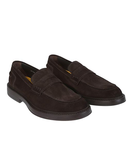 Doucal's Black Penny Adler Loafers for men