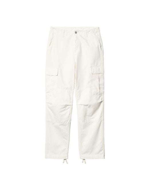 Carhartt White Regular Cargo Pant for men