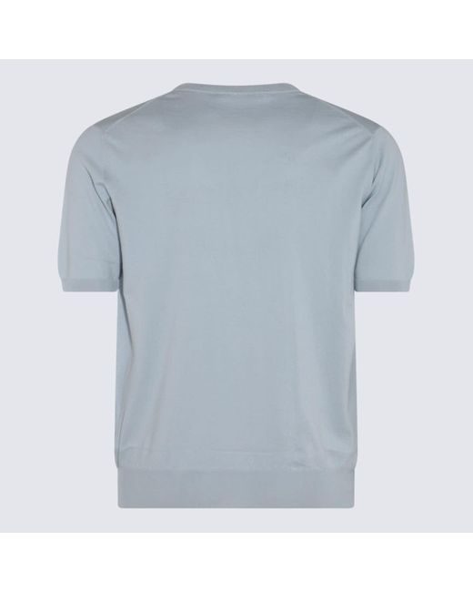 Cruciani Blue Light Cotton T-Shirt for men