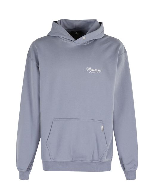 Represent Blue Owners Club Script Hoodie for men