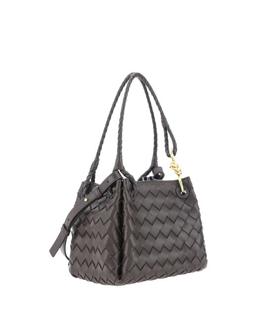 Bottega Veneta Black Shoulder Bag Parachute Lambskin