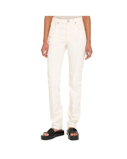 Maison Margiela White Cotton Denim Jeans