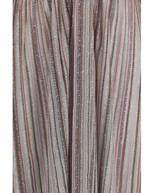 Missoni Brown Sequin Cardigan Dress Viscose