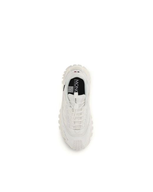 Moncler White Polyamide Athletic Sneakers