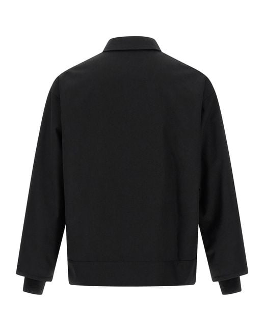 Comme des Garçons Black Polyester Full-Length Jacket Clothing for men