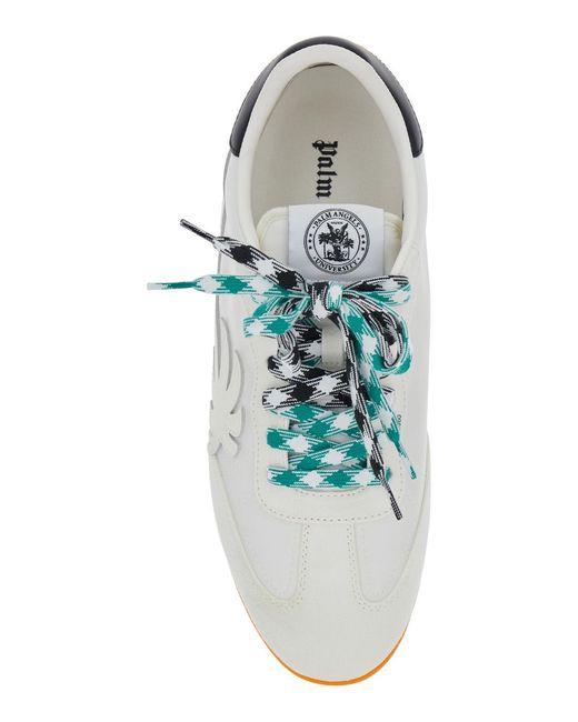 Palm Angels White Pa 5 Low Top Sneakers With Logo Patch On The Tongue And Contrasting Heel for men