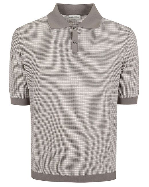 Ballantyne Gray Polo T-Shirt Cotton for men