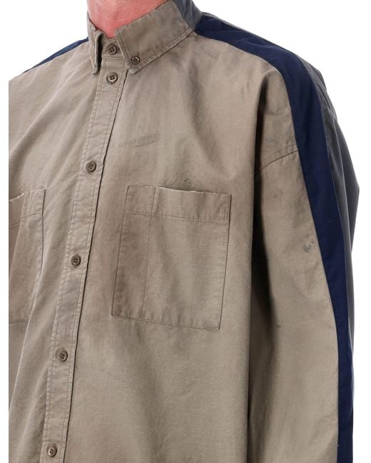 Balenciaga Gray Tracksuit Shirt for men