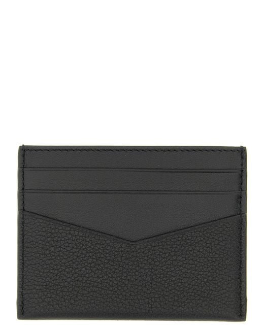 Givenchy Black Grained Leather Card Holder for men