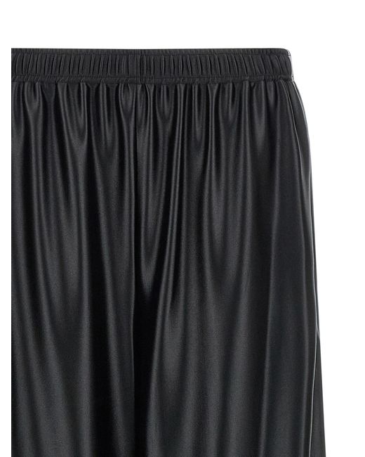 T By Alexander Wang Black Side Band Joggers Polyester Pant
