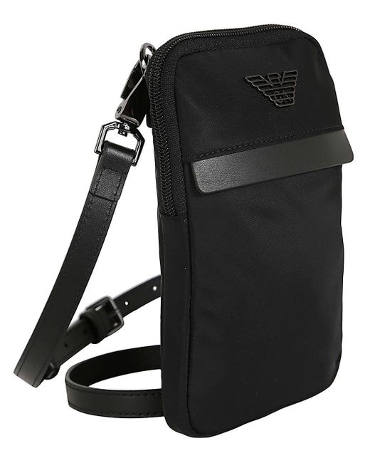 Emporio Armani Black `S Tech Case Bags for men