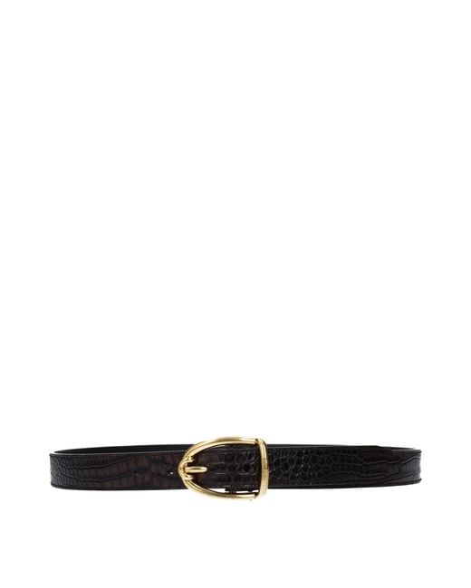 Tom Ford Black Leather Regular Belt for men