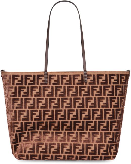 Fendi Brown Shopping Bag Large