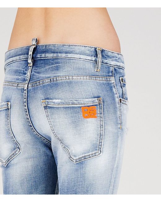 DSquared² Blue Cool Girl Cropped Jeans