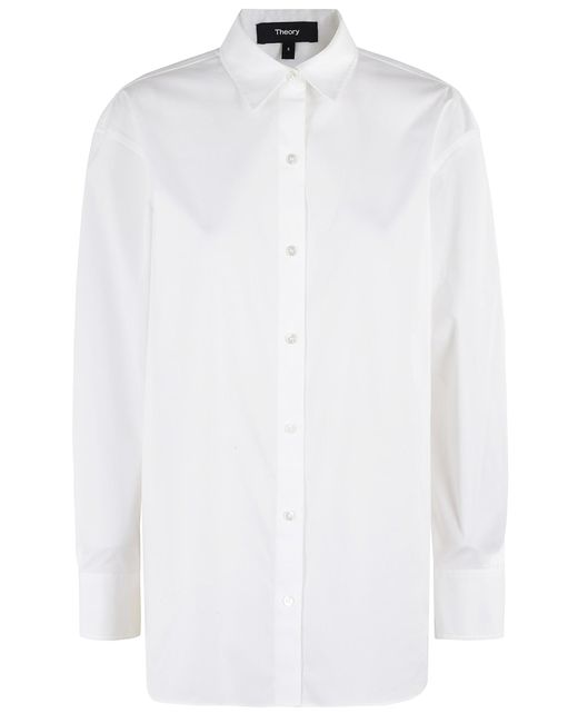 Theory White Classic Shirt